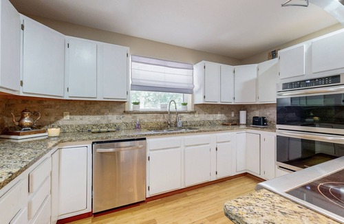 Hoyt House | Lakefront Home, private dock and short walk to beach