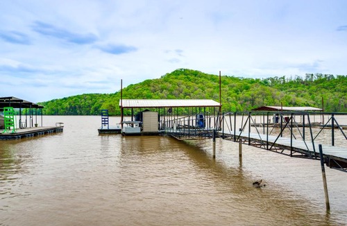 Roach House | Lakefront Ozarks Home w/Private Dock & Patio!