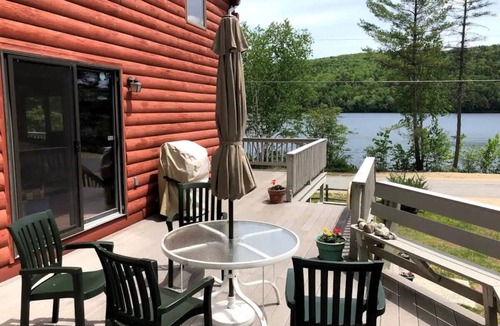 Bryant Pond House | Large comfortable log house with great lake swimming and kayaking