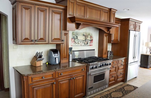 Erie House | Large home with hot tub in serene wooded setting