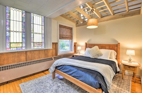 Lisle Apartment | Lisle Apt: Fireplace & Stained Glass Windows!