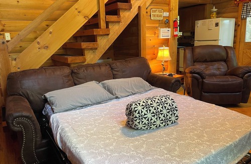Knoxville Cabin | Little Joe Log Cabin, UTK/Neyland, Smokies, 16acres, FP, HotTub, Fishing, Pets