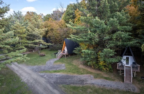 Bristol Hills House | Lovely A-Frame Cabin on an Incredible Campground for a Peaceful Glamping Escape in Canandaigua, New York