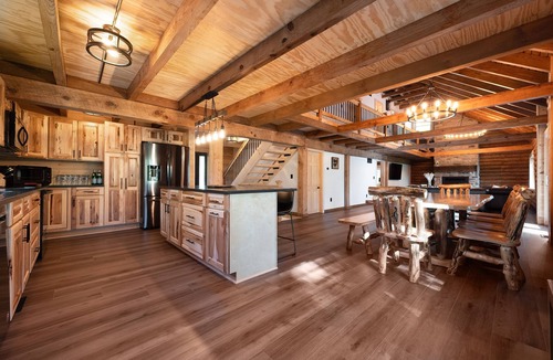 Nashport Cabin | Luxury, brand new, secluded log Cabin incredible private forest view, trails.