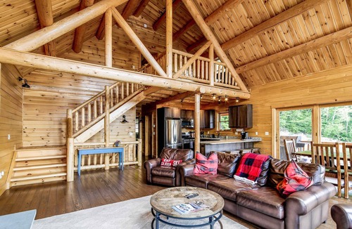 Gilead Cabin | Luxury Cabin nr Sunday River: Mtn Views, Hot Tub, Ski Hike ATV