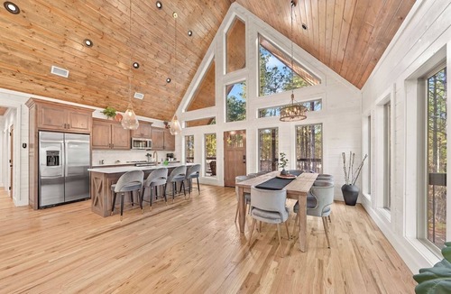 Hochatown Cabin | Luxury Hillside Haven, Hot Tub, Firepit, Sleeps 13