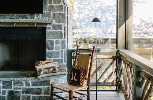 Highlands Cabin | Luxury Lakefront Escape, Canoe, 2 Fireplaces Dogs OK, Gated Highlands, NC