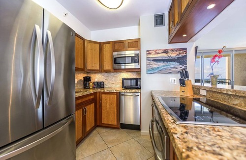Kahana Condo | Modern Luxury OCEAN FRONT condo with Lanai & Molokai Views!-Royal Kahana 409