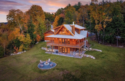 Center Conway Cabin | Mountain Vista | Luxe Log Cabin | Impressive Views