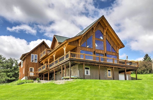Naples Cabin | Naples Cabin w/Lake Views & Wraparound Deck!