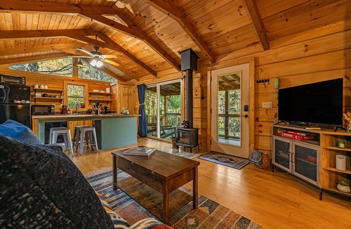Hendersonville Cabin | New! Pet Friendly Couple's Retreat w/Hot Tub