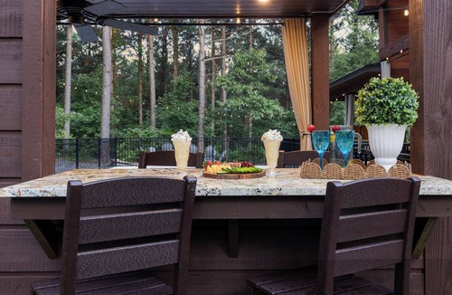 Hochatown Cabin | NEW! Swim in the Pines | Private Resort Pool Cabin