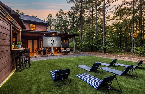 Hochatown Cabin | NEW! Swim in the Pines | Private Resort Pool Cabin