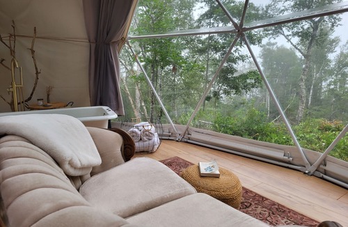 Ragged Island Cottage | Oceanfront Luxury Forest Shore Dome - Rocky Shores
