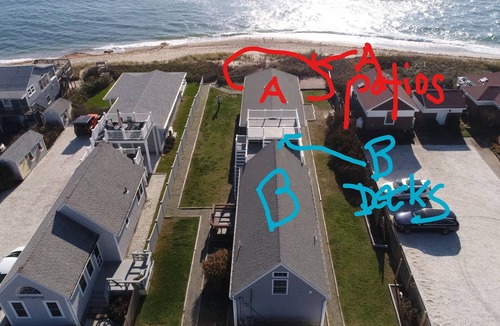 Matunuck Cottage | OCEANFRONT! Priv beach w/amazing views, A/C, Skydeck, Stream TV, Great Memories!