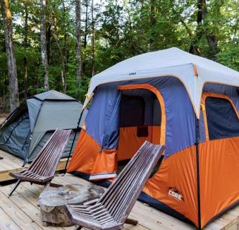 Honey Grove House | Peaceful Camping Tent Retreat with Fire Pit & Starry Skies near Honey Grove, TX