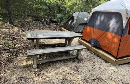 Honey Grove House | Peaceful Camping Tent Retreat with Fire Pit & Starry Skies near Honey Grove, TX
