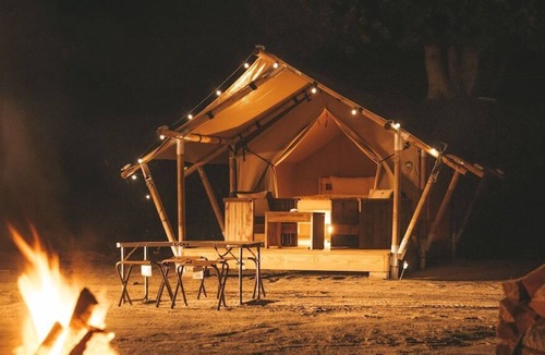 Lake George Resort | Peaceful Glamping Tent near Adirondack Mountains