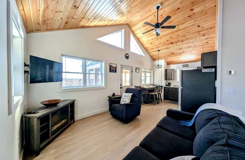 Sullivan Cabin | Peaceful Lakeside Cottage with Fire Pit & Acadia Views near Flanders Pond, Sullivan, Maine