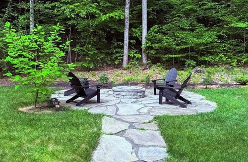 Newfane House | Peaceful riverfront house, dog-friendly, woodstove, decks, bbq, firepit, dock