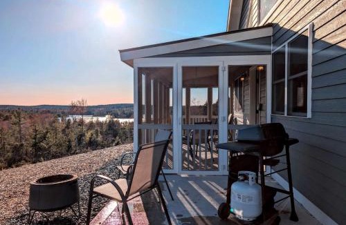 Sullivan House | Pet-Friendly Lakeside Cabin with Fire Pit & Screened Porch near Flanders Pond in Sullivan, Maine