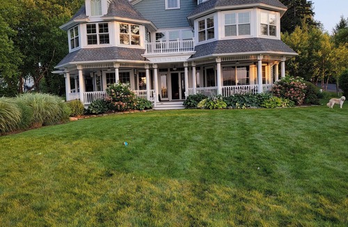 Lakewood House | Premier Home on Chautauqua Lake with beautiful covered deck, pool and dock.