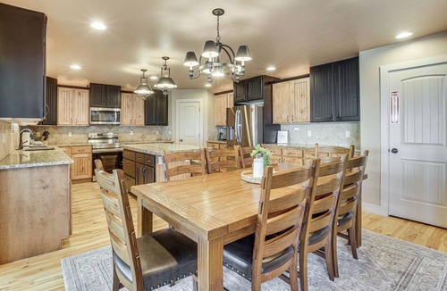 Sweetwater Cabin | Private Beach Access! Luxe 7BR Bear Lake Cabin