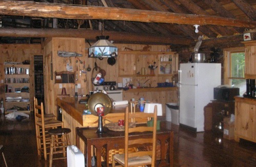 Monson Cabin | Private, on the water beautiful log cabin, 815 feet of water frontage, 16 acres