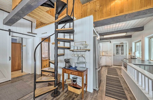 Greenwood Cabin | Quiet Waterfront Cabin w/Dock, Game Room, Hot Tub