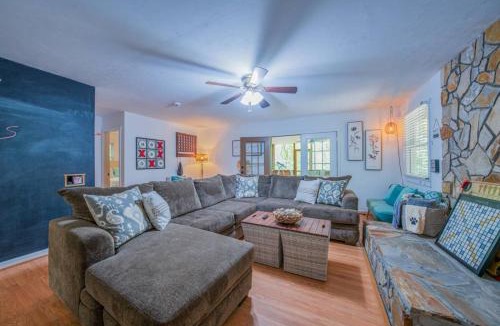 Lake Lure House | Redbird Retreat - Riverfront Cabin, Fenced Yard, Firepit and Grill