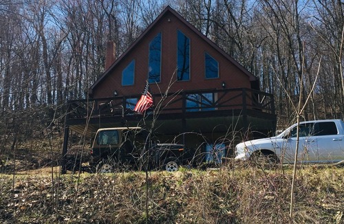 Hesston Cabin | Rustic Cabin in the Woods Close to Raystown Lake - DOG Friendly