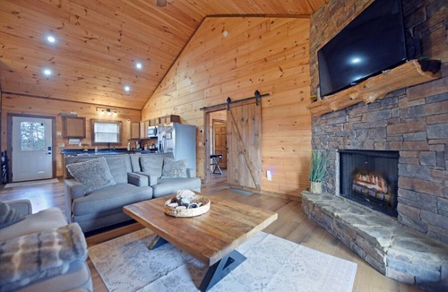 Copperhill Cabin | Rustic Moose- Hot Tub, Pets OK, Pool Table, Wifi, Views-Close to Ocoee River