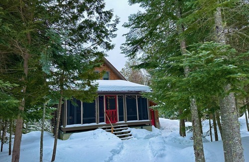 Rangeley Cabin | Rustic Rangeley Retreat w/Private Pond and Snowmobile Access