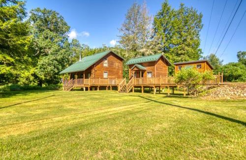 Titusville House | Scenic Log Cabin with Fire Pit & Stocked Creek!