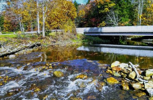 Titusville House | Scenic Log Cabin with Fire Pit & Stocked Creek!