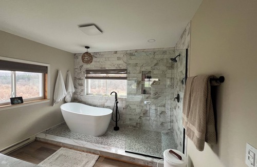 Farmersville Station House | Serene 3-bedroom modern farmhouse across from working Amish farm.