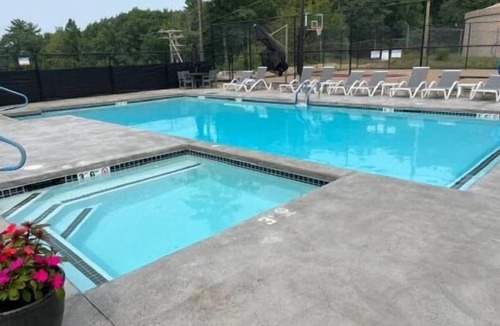 Weirs Beach House | Spacious Cedar Lodge Condo with Private Balcony