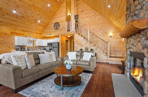 Schenevus Cabin | Sparrowhawk Lake Log Estate With Firepit Lakefront