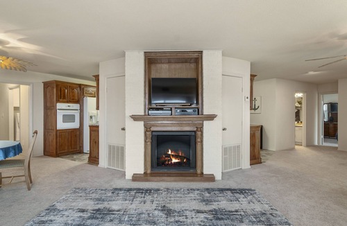 Pryor House | Spectacular lake view with a huge deck and a Hot Tub.