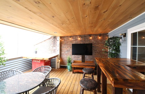 Glens Falls House | Spectacular Roof Top Patio 3bd Apartment in Downtown Glens Falls