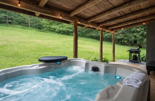 Coudersport Cabin | Stargazing Cabin | Hot Tub + Game Room + 85 Acres