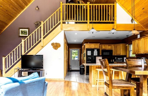 Dover-Foxcroft Cabin | Stunning Cabin Surrounded by Trees and Fire Pit Provided in Bowerbank, Maine