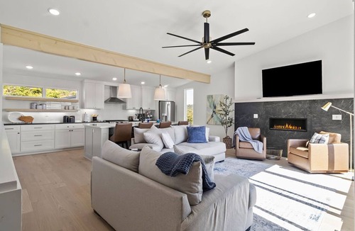 Fayetteville House | Stunning views from the treetop terrace of this brand new, contemporary home.