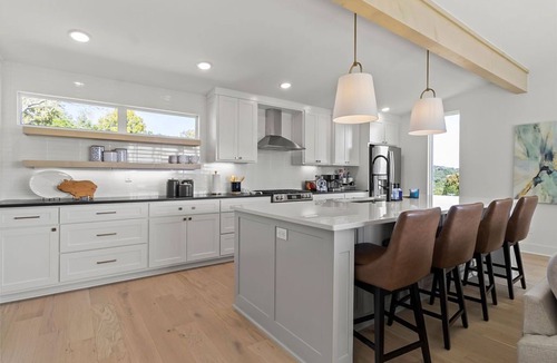 Fayetteville House | Stunning views from the treetop terrace of this brand new, contemporary home.