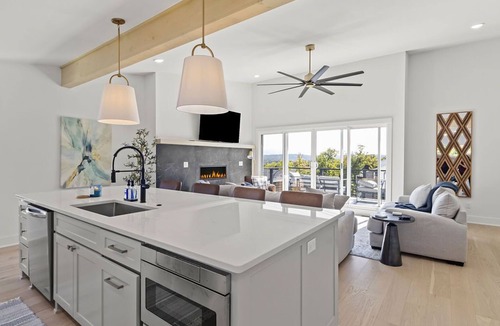 Fayetteville House | Stunning views from the treetop terrace of this brand new, contemporary home.