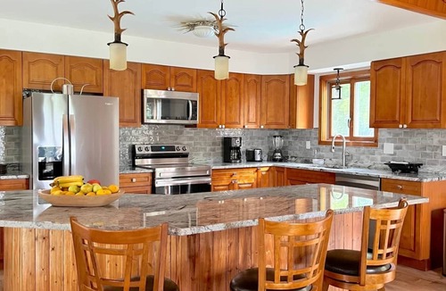 Johnsburg Ski Chalet | Superb Lodge w Heated Pool, Large Hot Tub, Game Room, 15mins to Gore Mountain!