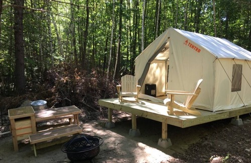 Hollis Center RV Rental | Tentrr Signature Site - Deerwander Camp A