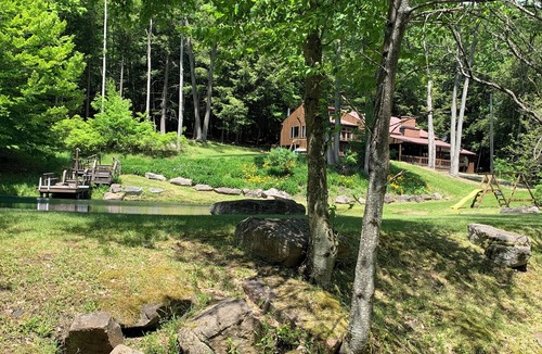 Allegany Cabin | This beautiful Lodge in the woods is perfect for year round enjoyment!