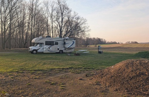 Meadville RV Rental | Tranquil campground in Meadville for a peaceful getaway. Park car, popup a tent