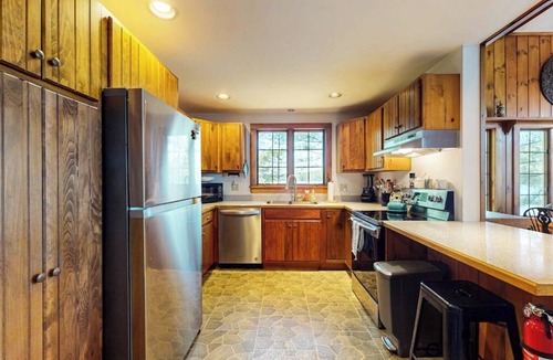South Casco House | Tranquil Lakefront Retreat with Private Beach and Spacious Living